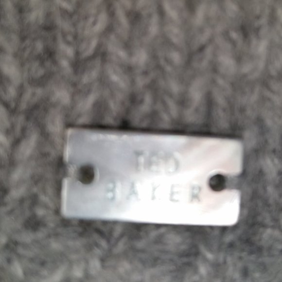 Vintage Ted Baker heather grey soft angora wool sweater - Picture 5 of 5